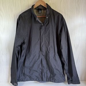 Men's Black Nylon Windbreaker Jacket Size XL Full Zip Mesh Narrangansett Traders